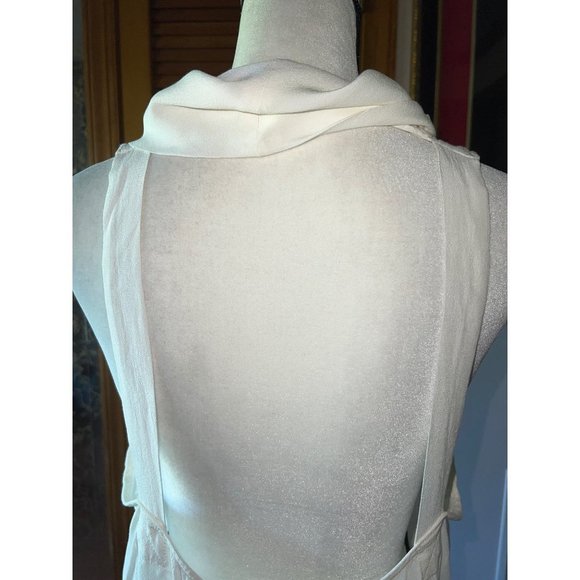 FREE PEOPLE Womens Ivory Cowl Neck Sleeveless Casual Top L - Picture 12 of 15